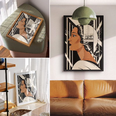 Kunstdruck poster Frau Modernismus