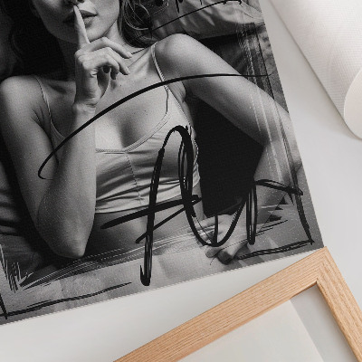 Poster kunstdruck Geheimnisvolle Frau