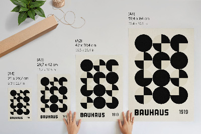 Wand poster Bauhaus-Formen
