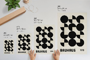 Wand poster Bauhaus-Formen