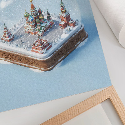 Kunstdruck leinwand Schneekugel Moskau