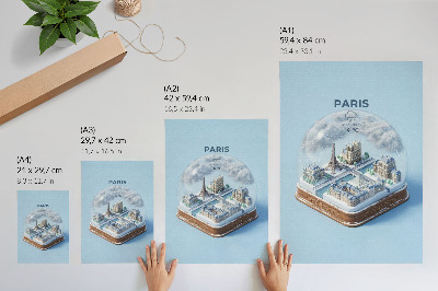 Bilder poster Schneekugel Paris