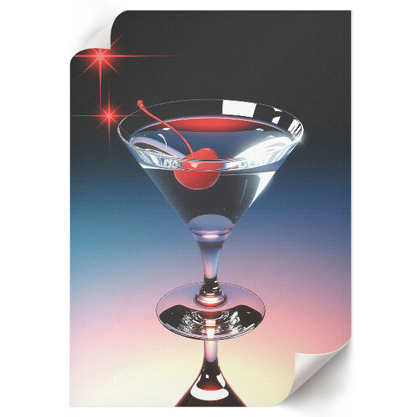 Kunstdruck poster Kirschcocktail