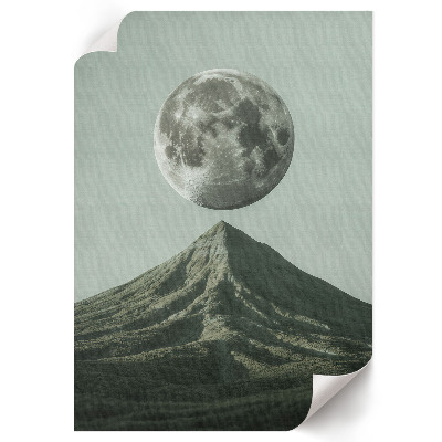 Retro poster Der Mond und der Berg