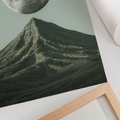 Retro poster Der Mond und der Berg