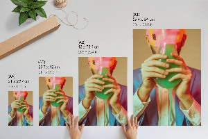 Poster auf leinwand Surrealistisches Porträt