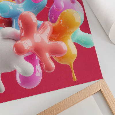 Poster kunstdruck Farbenfrohe Formen