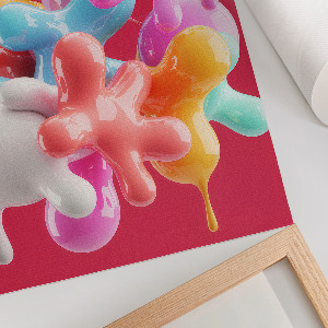 Poster kunstdruck Farbenfrohe Formen