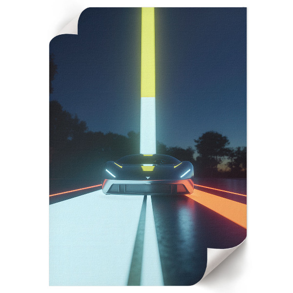 Wand poster Futuristisches Auto