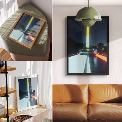 Wand poster Futuristisches Auto