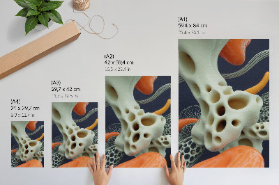 Kunstdruck poster Futuristische Abstraktion