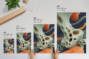 Kunstdruck poster Futuristische Abstraktion