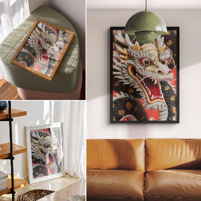 Poster auf leinwand Asiatischer Drache