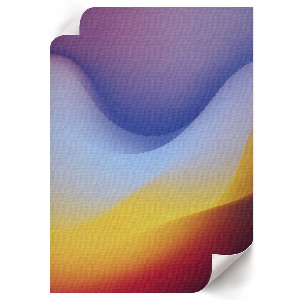 Wand poster Bunte Wellen
