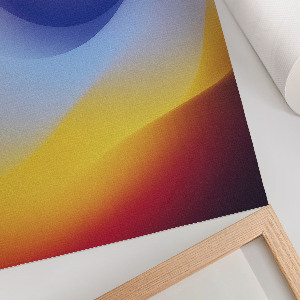 Wand poster Bunte Wellen