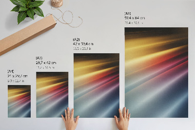 Kunstdruck poster Farbige Linien