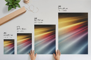 Kunstdruck poster Farbige Linien