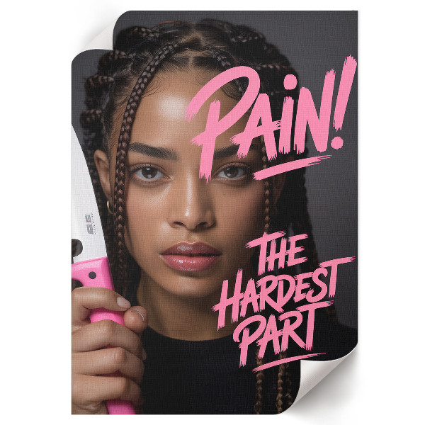 Retro plagát Bolesť ženy