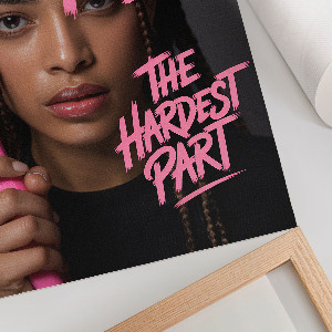 Retro plagát Bolesť ženy