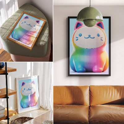 Bilder poster Regenbogenkatze