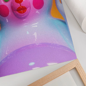 Poster leinwand Bunter Teddybär