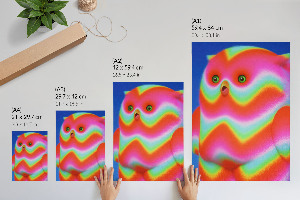 Plagát do obývačky Farebné zviera