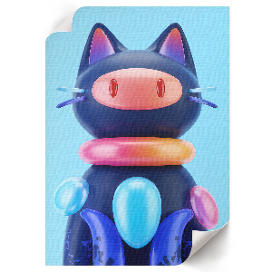 Plagát do izby Futuristická mačka