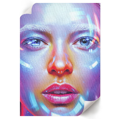 Kunstdruck leinwand Futuristisches Porträt