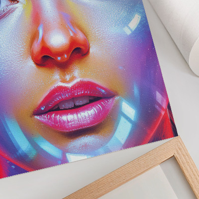Kunstdruck leinwand Futuristisches Porträt