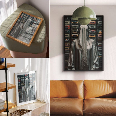 Poster auf leinwand Kassetten und Musik