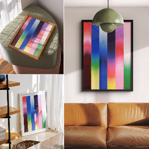 Poster leinwand Regenbogenabstraktion