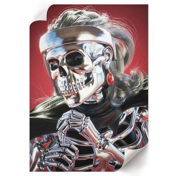 Wand poster Futuristisches Skelett