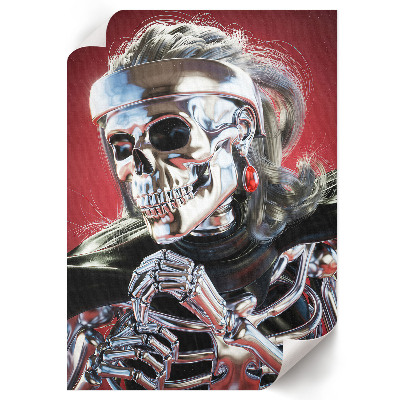 Wand poster Futuristisches Skelett