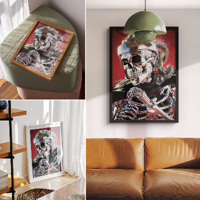 Wand poster Futuristisches Skelett