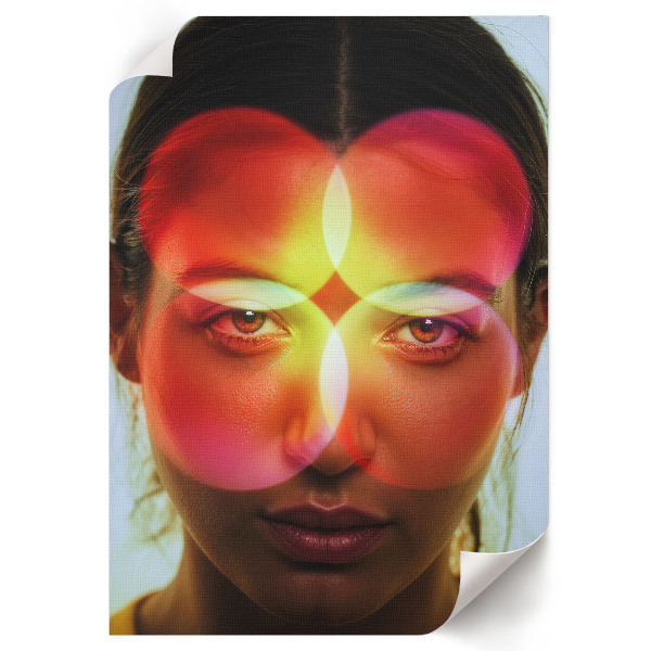 Kunstdruck leinwand Kaleidoskopisches Gesicht