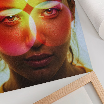 Kunstdruck leinwand Kaleidoskopisches Gesicht