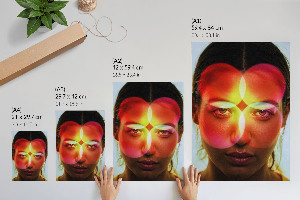 Retro plagát Kaleidoskopická tvár