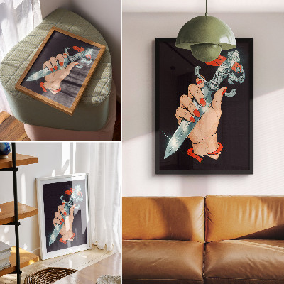 Poster auf leinwand Ein ungewöhnlicher Dolch