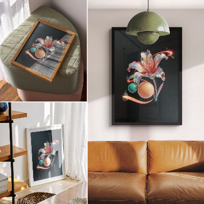 Poster leinwand Eine Blume aus der Zukunft