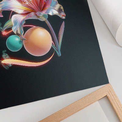 Poster leinwand Eine Blume aus der Zukunft