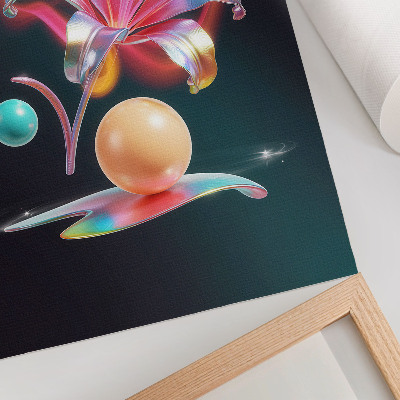 Poster kunstdruck Neonlilie