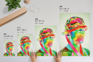 Wand poster Farbenfrohe Abstraktion