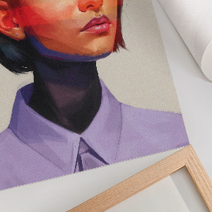 Retro plagát Farebný portrét