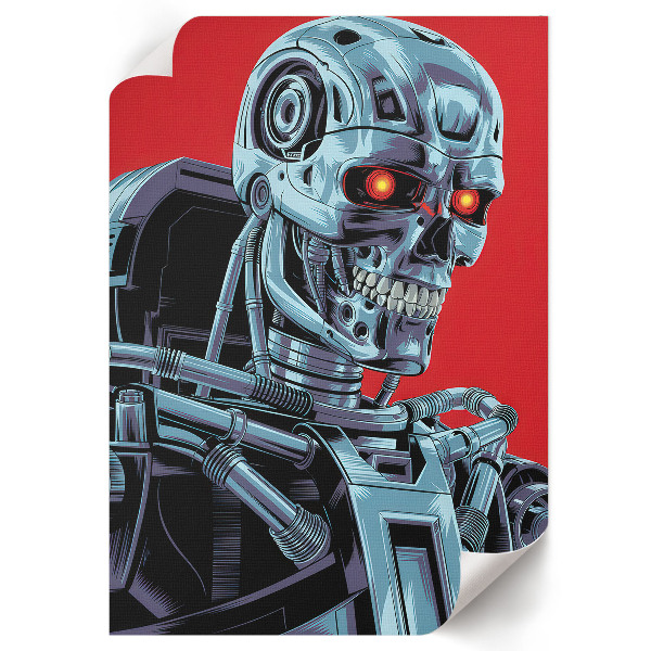 Retro poster Futuristischer Roboter