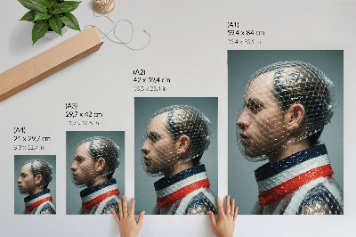 Poster auf leinwand Futuristisches Porträt