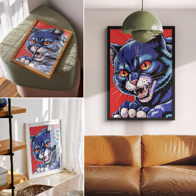 Bilder poster Blaue Katze