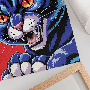 Poster na stenu Modrá mačka