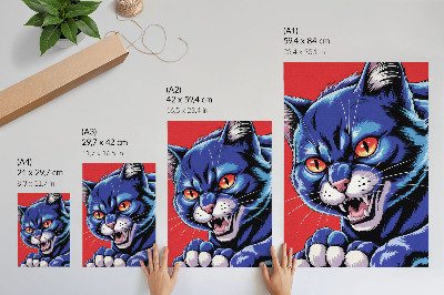 Bilder poster Blaue Katze