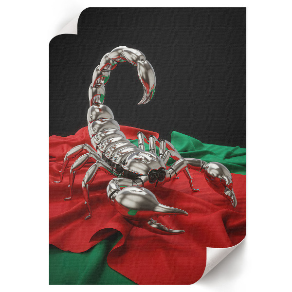 Poster kunstdruck Mechanischer Skorpion