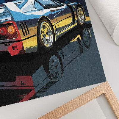 Kunstdruck poster Autofahren bei Nacht